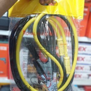 کابل باتری 1000 آمپر 2.5 متری زرد مشکی رویال الکتریک