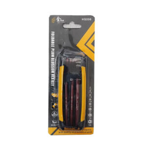 آچار آلن تاشو 8 عددی S2 لیهو مدل HS006 شش ضلعی